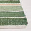 Tapis rayé vert / naturel en jute / coton / laine tissé à la main Geissler-803991993
