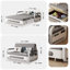 2 Seater Linen Blend Sofa Bed