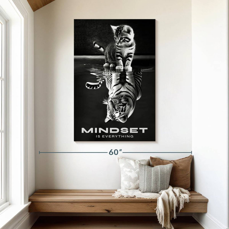 Mindset Is Everything I, 48" H x 32" W