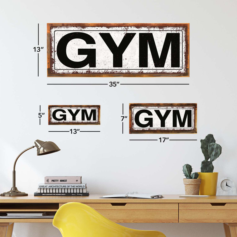 Framed Gym Sign