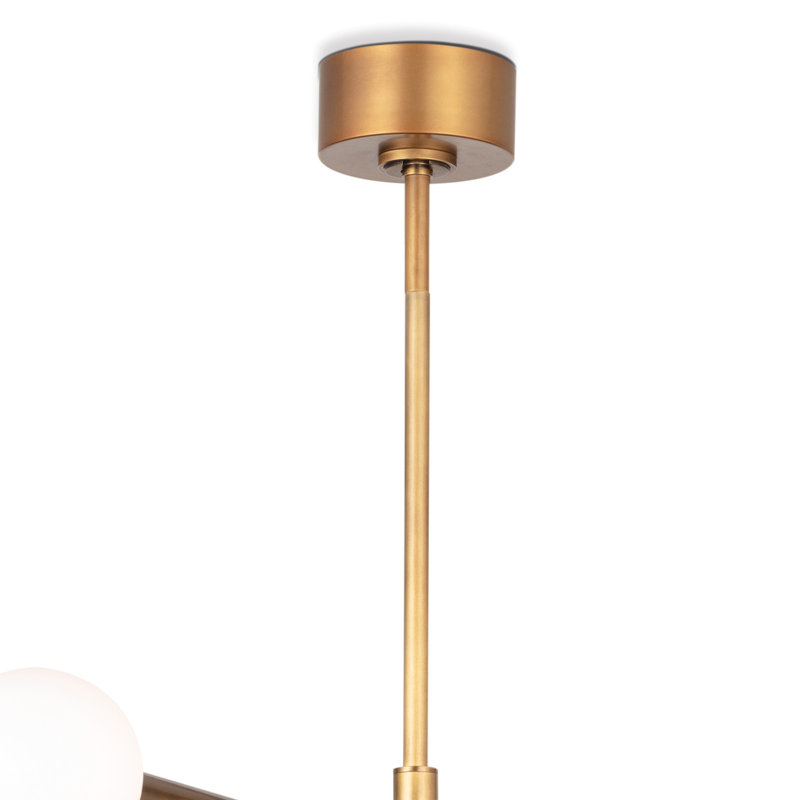 Beaubien Chandelier, Natural Brass