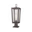Lampadaire d'extérieur 8 "en bronze côtier 8 lumières avec verre ensemencé 8"-124510884-124510887