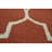 Trellis Handmade Tufted Wool Area Rug in Rusty Red