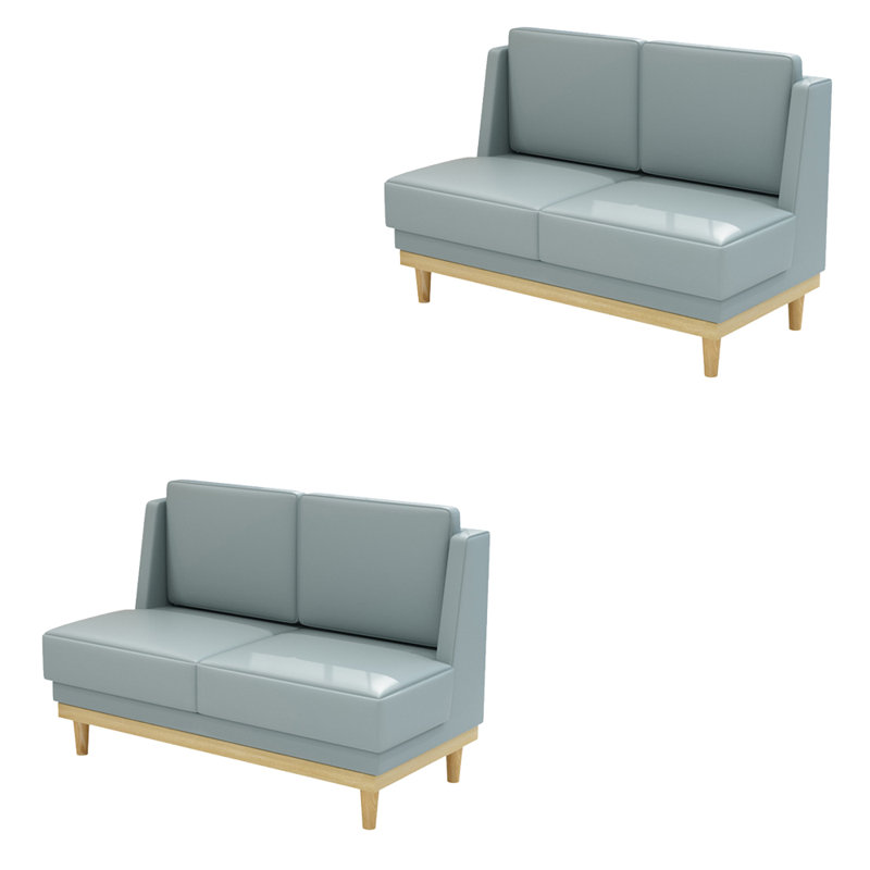Banc rembourré en similicuir Modern Light Luxury