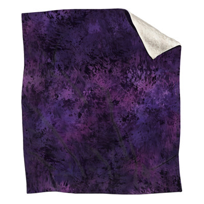 Purple Textured Abstract Blankets