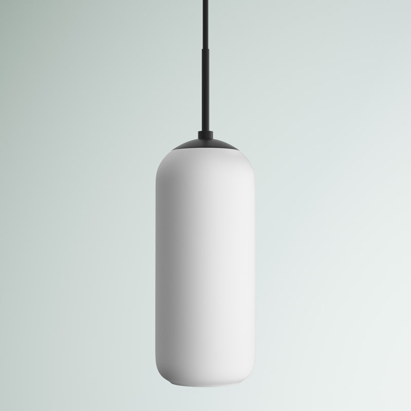 Haddix 1 - Light Single Pendant, 25" H x 5.25" W x 5" D, Matte Black