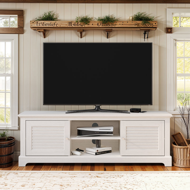 Milano TV Stand for TVs up to 65", White
