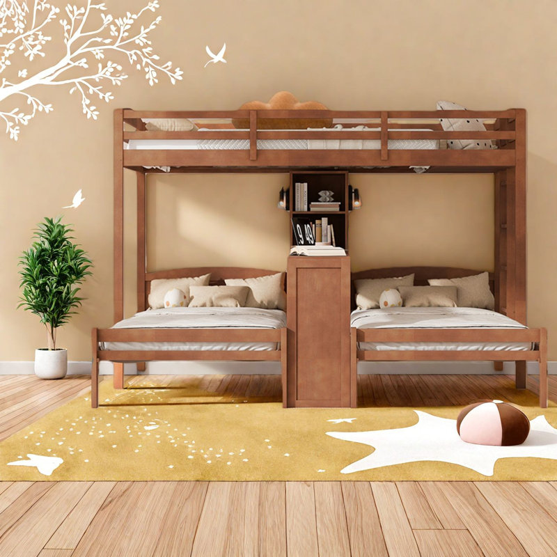 Lits en bois multifonctionnels peu encombrants avec rangement et conception moderne pour la maison