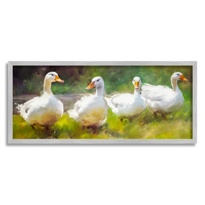 «Ducks By River», peinture par Ziwei Li
