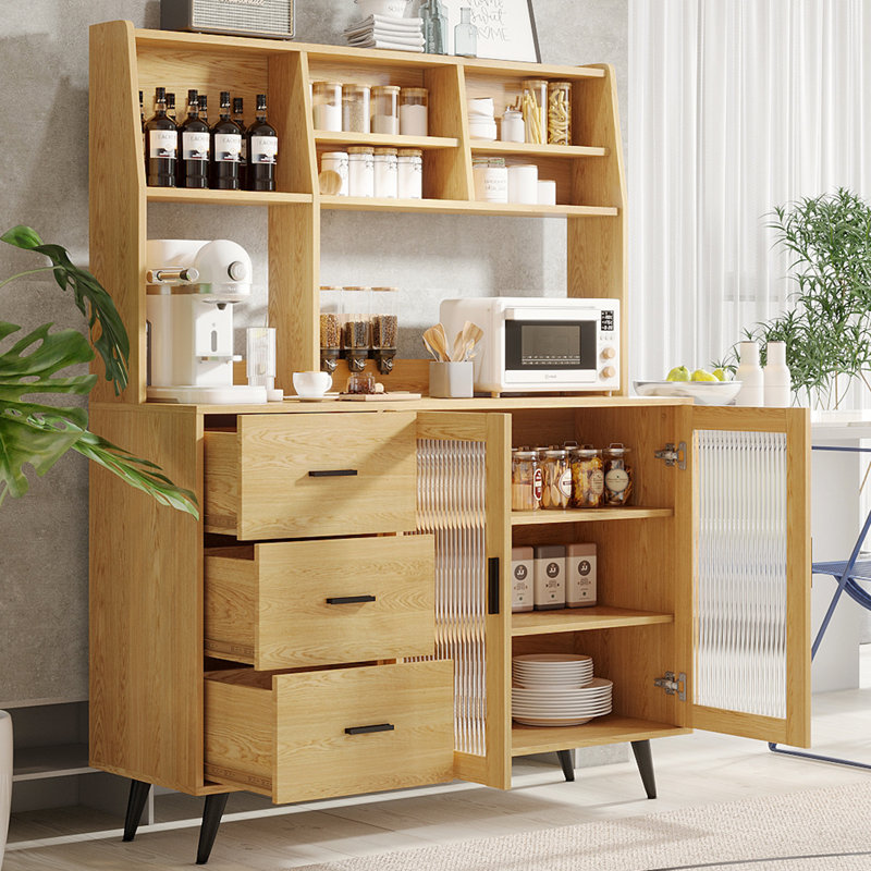  Jennylee 62'' Kitchen Pantry, Wood