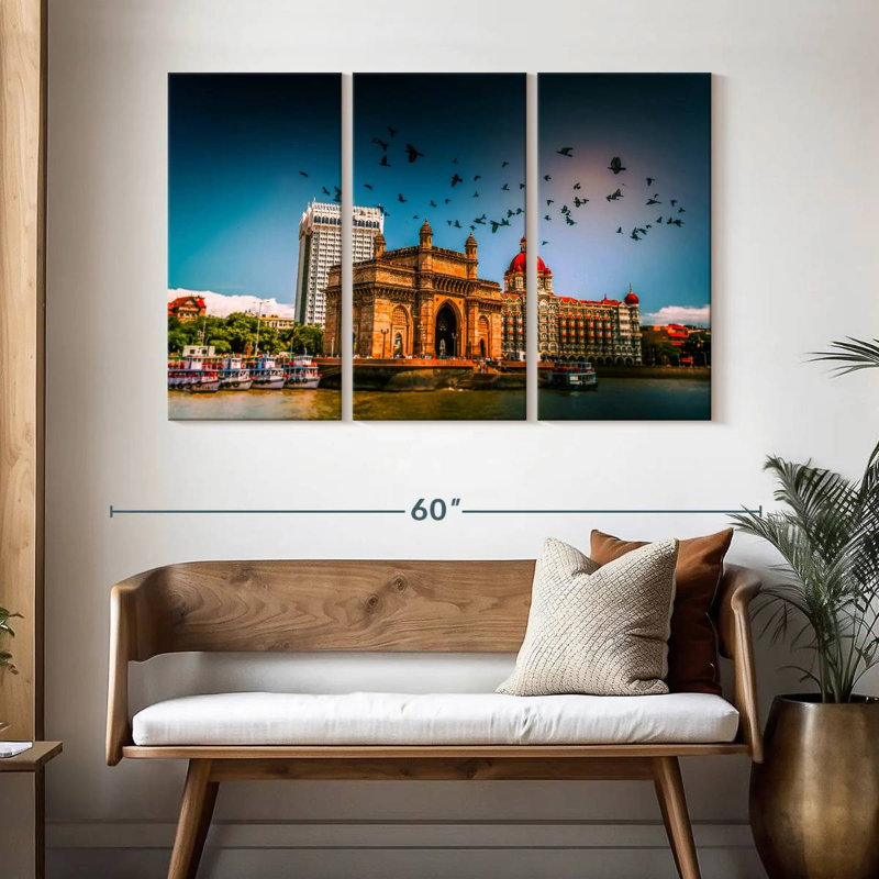 Vignette Tergel Gateway Of India, H 32 po x l 50 po