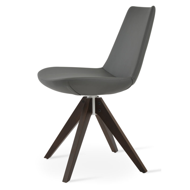 Chaise en bois massif Eiffel Pyramid, Crème