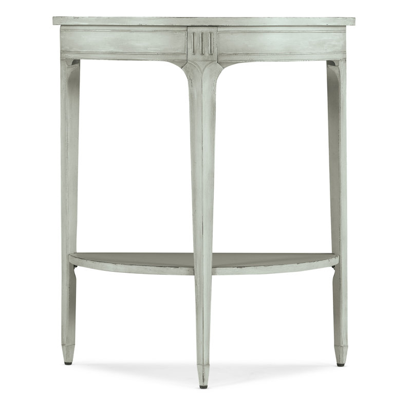 Charleston Haint Blue Demilune Wood Console Table