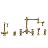 Towson Bridge Faucet - 18" Articulated Spout - Cross Handles