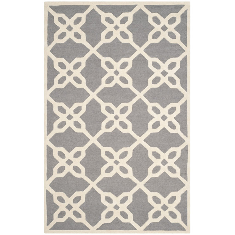 Hollins Cambridge Hand Tufted Wool Geometric Rug, Rectangle 4' x 6'