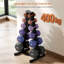 A-Frame Heavy Duty Metal Dumbbell Rack Space Saving Weight Organizer for Home Gym-532894879
