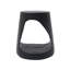 Table d'appoint MGO Hollow, texture semblable au bois, couleur noire-257987026