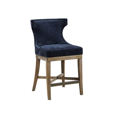 Navy Swivel Stool For Counter - Solid Wood Frame, 300 Lbs Capacity, Stylish Fascination With Rotatable Seat , Structure, Weight Charm