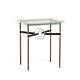Equus Glass Top Side Table