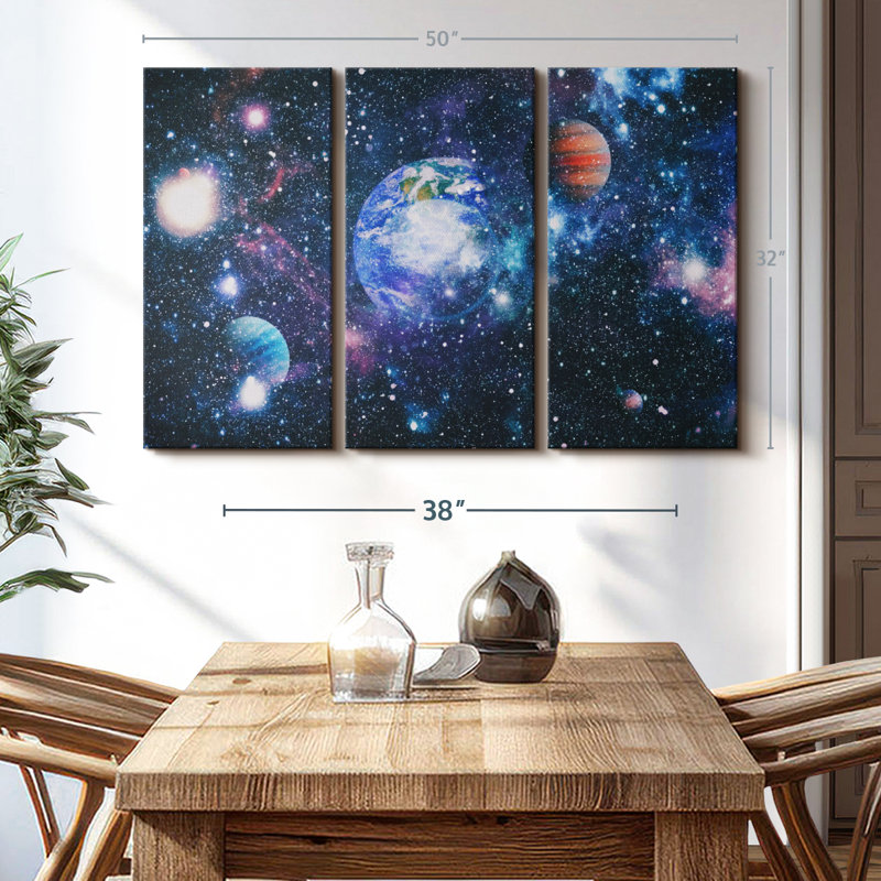 «The Great Galaxy» sur, H 32 po x l 50 po x P 1,25 po