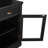 83.4"Tall Bookshelf, Modern Bookcase With 2 Glass Doors And 1 Drawer,Storage Bookcase With Open Shelves For Living Room,Home Office,Black-1659369701