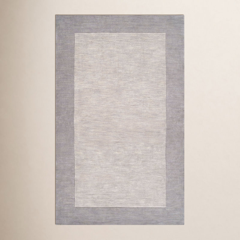Tapis gris anthracite / gris en laine Dolma, Rectangle 2 pi x 3 pi