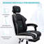 Fauteuil de direction noir avec accoudoirs HOFFREE-604944765
