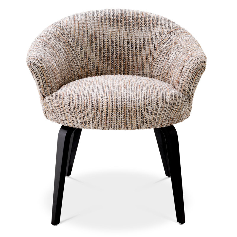 Moretti Upholstered Arm Chair, Mademoiselle Beige