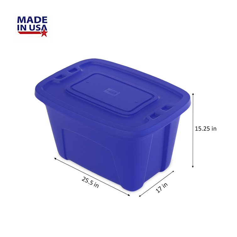 SimplyKleen Large Storage Bins with Lids, 4-pk –