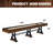Barrington Billiards 12' Coventry Shuffleboard Table With Scratch-Resistant Playfield and 8 Puck Set