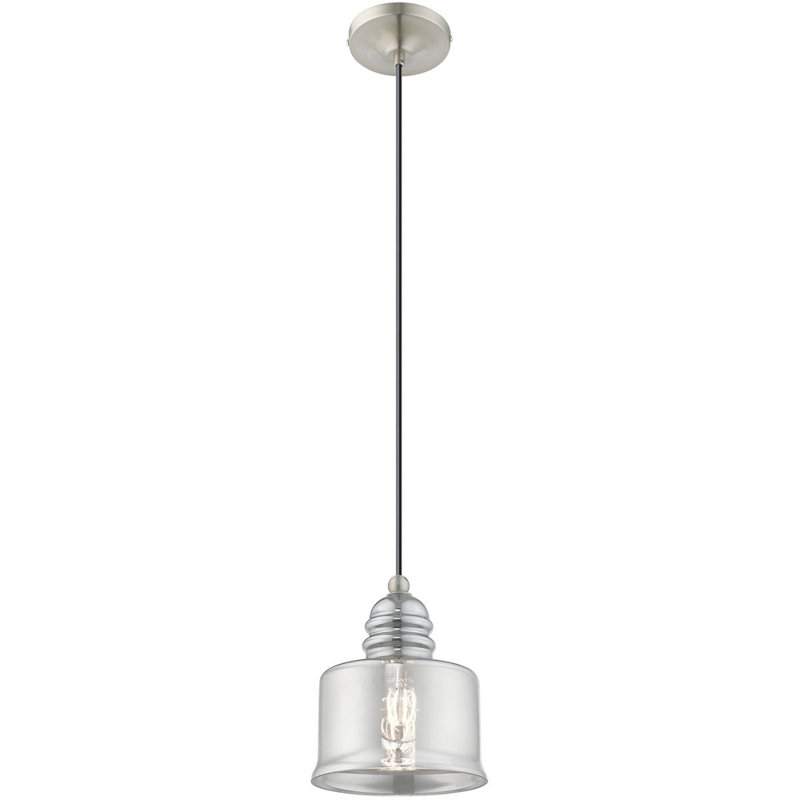 Luminaire suspendu tambour simple à 1 lumière Tryphena