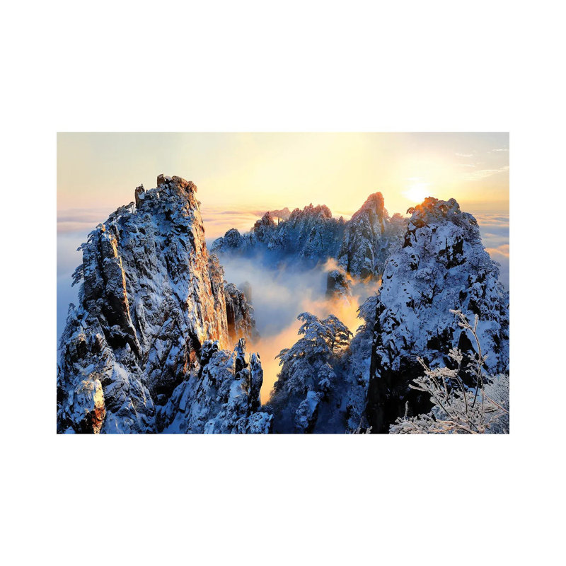 Sunrise At Mt. Huang Shan by Adam Wong - Wrapped Canvas Print, 45.72cm H x 66.04cm W x 1.91cm D