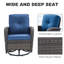 Dinjar Wicker 2 - Person Patio Conversation Set with Cushions-88407819