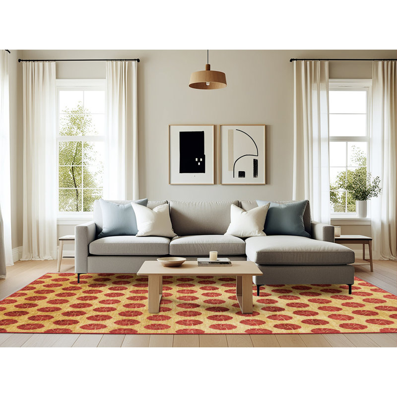 Tapis abstrait moderne 162, Rectangle 6 pi x 9 pi