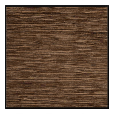 Tapis brun uni lavable à la machine