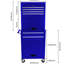 Armoire 6 boîtes à outils détachables - avec serrure et roues, capacité de charge de 100 kg, thermolaquée, boîte à outils bleue pour garage avec atelier de 4 po-255770767