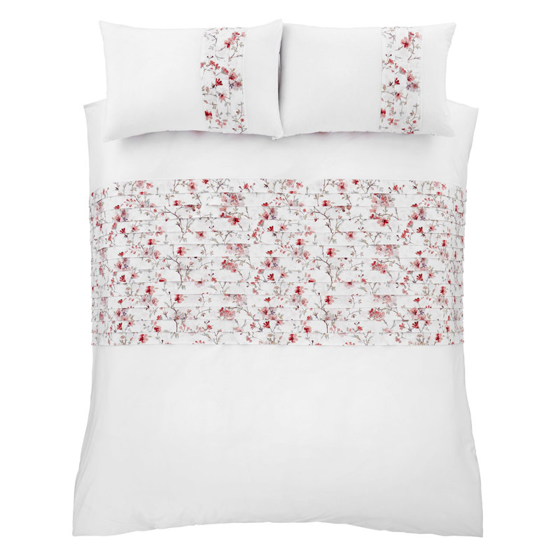 Jasmine Floral Duvet Cover Set, 200 x 200 cm Duvet Cover + 2 Standard Pillowcases