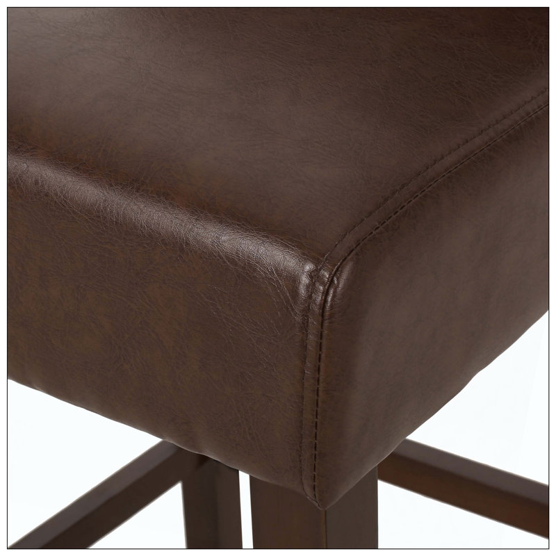 Tabouret de bar, matériau en polyuréthane, Marron foncé