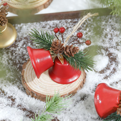 Christmas Tree Bell Ornaments, 20-Pack Gold Metal Bells With Double Opening, Rust-Proof Christmas Decorations For Xmas Tree Home Festival Decor