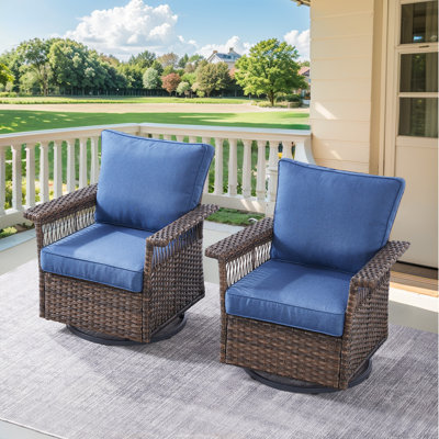 Chaise berçante pivotante avec coussins Blathnaid