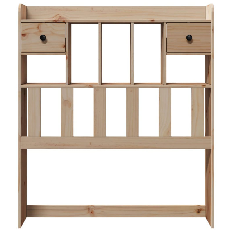 Solid Wood Headboard, Natural, 100 x 200 cm