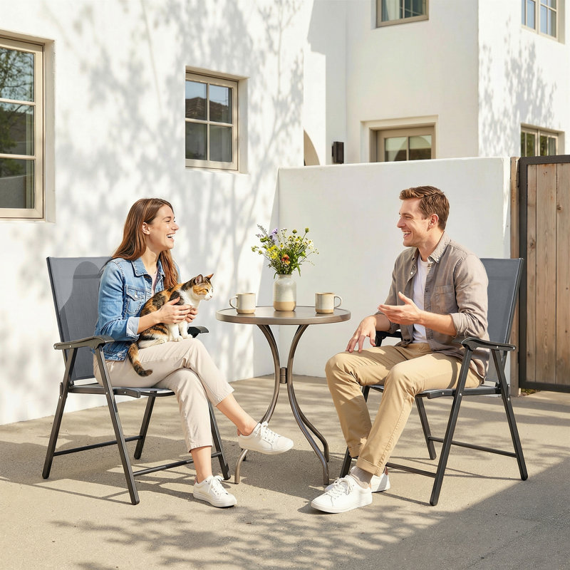 Patio Dining Armchair, Grey