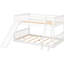 White Full Over Bunk Bed With - Convenient For Families Practical And