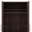 Armoire-penderie en bois avec tablettes de rangement