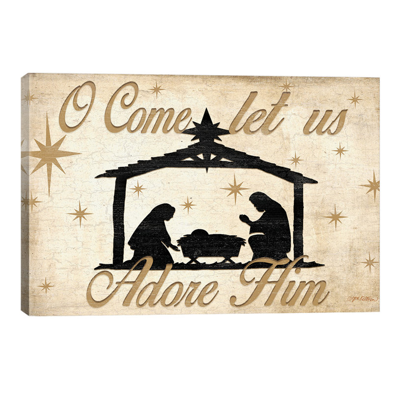 Adore Him Nativity by Jen Killeen - Wrapped Canvas Print, 66.04 cm H x 45.72 cm W x 1.91 cm D