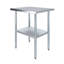 Table en acier inoxydable 30 po x 24 po