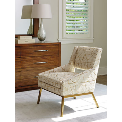Chaise Amani avec laiton brillant