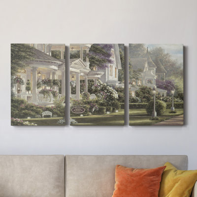 Minns House - toile tendue avec châssis de qualité supérieure - prête à être accrochée