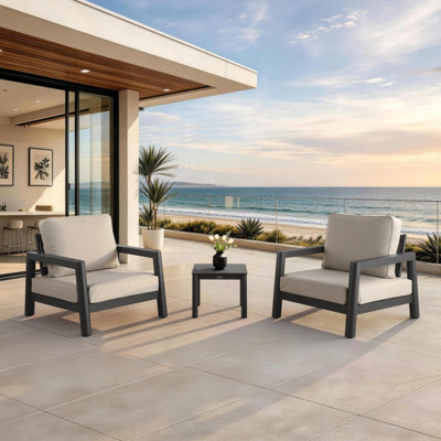 Fairmont 3-Piece Outdoor Conversation Set