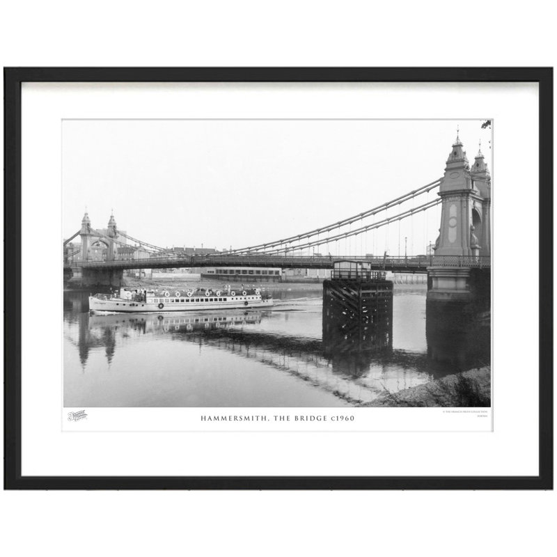 Hammersmith, The Bridge C1960 by Francis Frith - Single Picture Frame Print, 40cm H x 50cm W x 2.3cm D